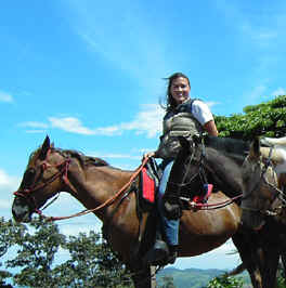 Sabine's Smiling Horses volunteer Laura